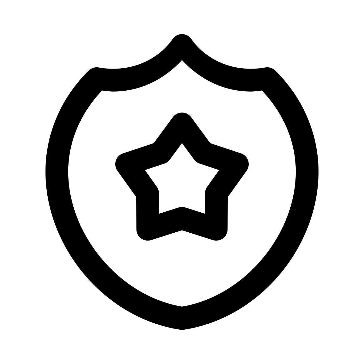 puffy outline style 警徽 icon