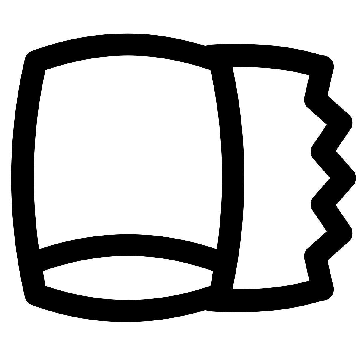 puffy outline style poliertuch icon
