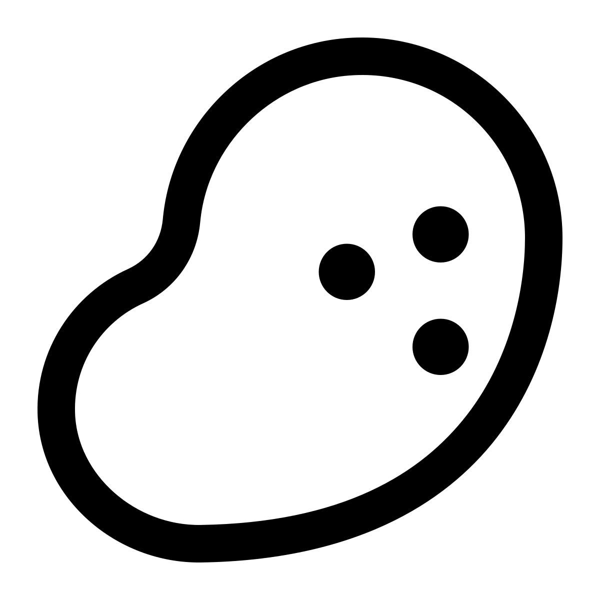 puffy outline style kartoffel icon