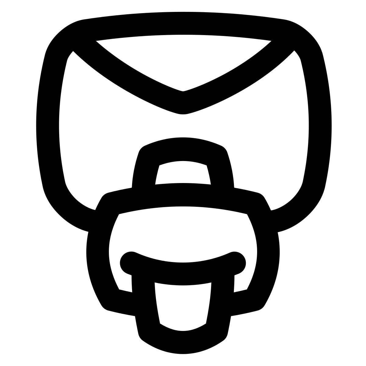 puffy outline style print message icon
