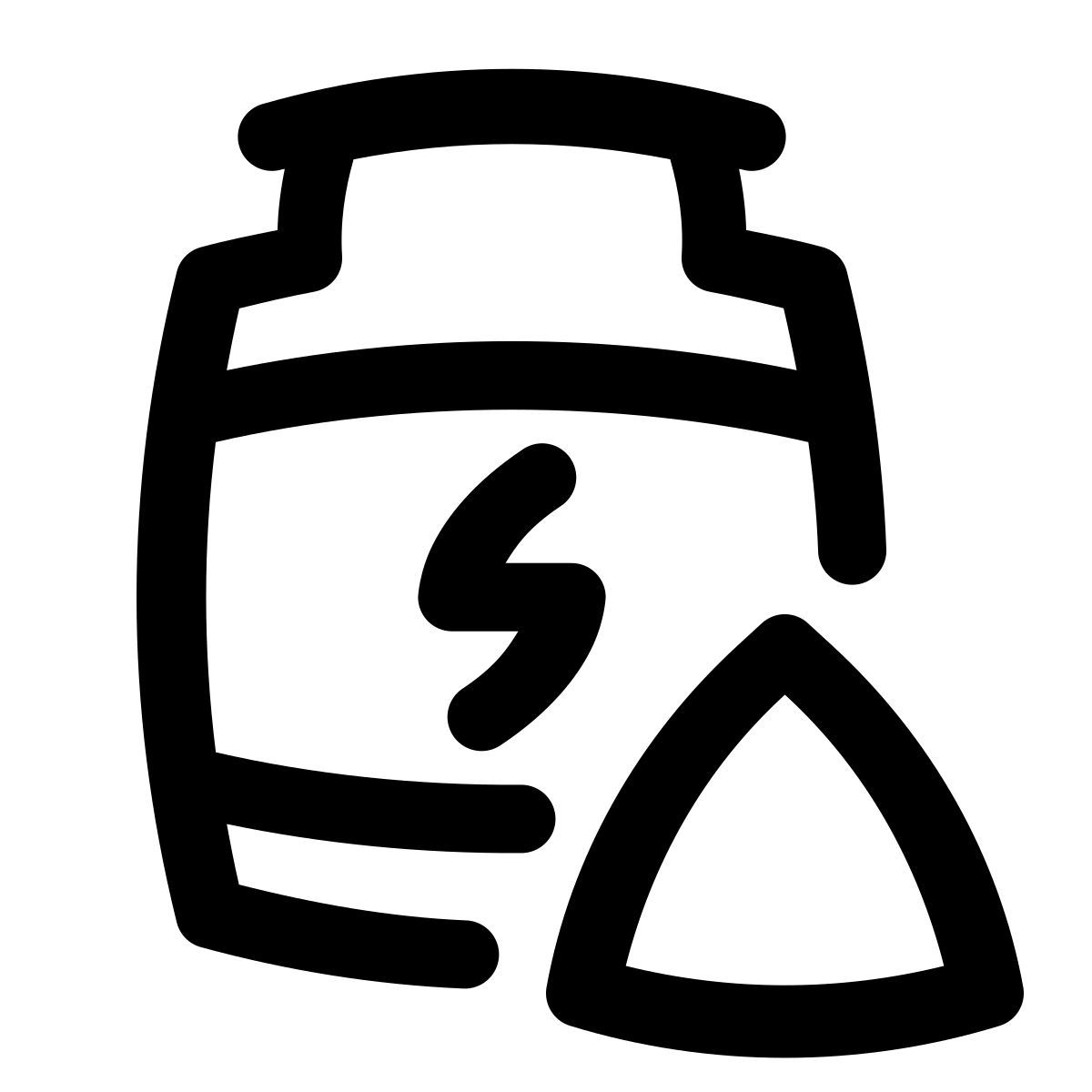 puffy outline style protein supplement icon