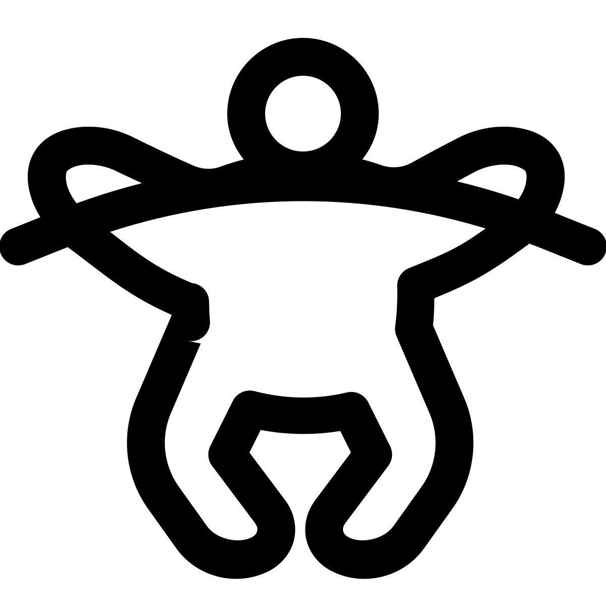puffy outline style pullups icon