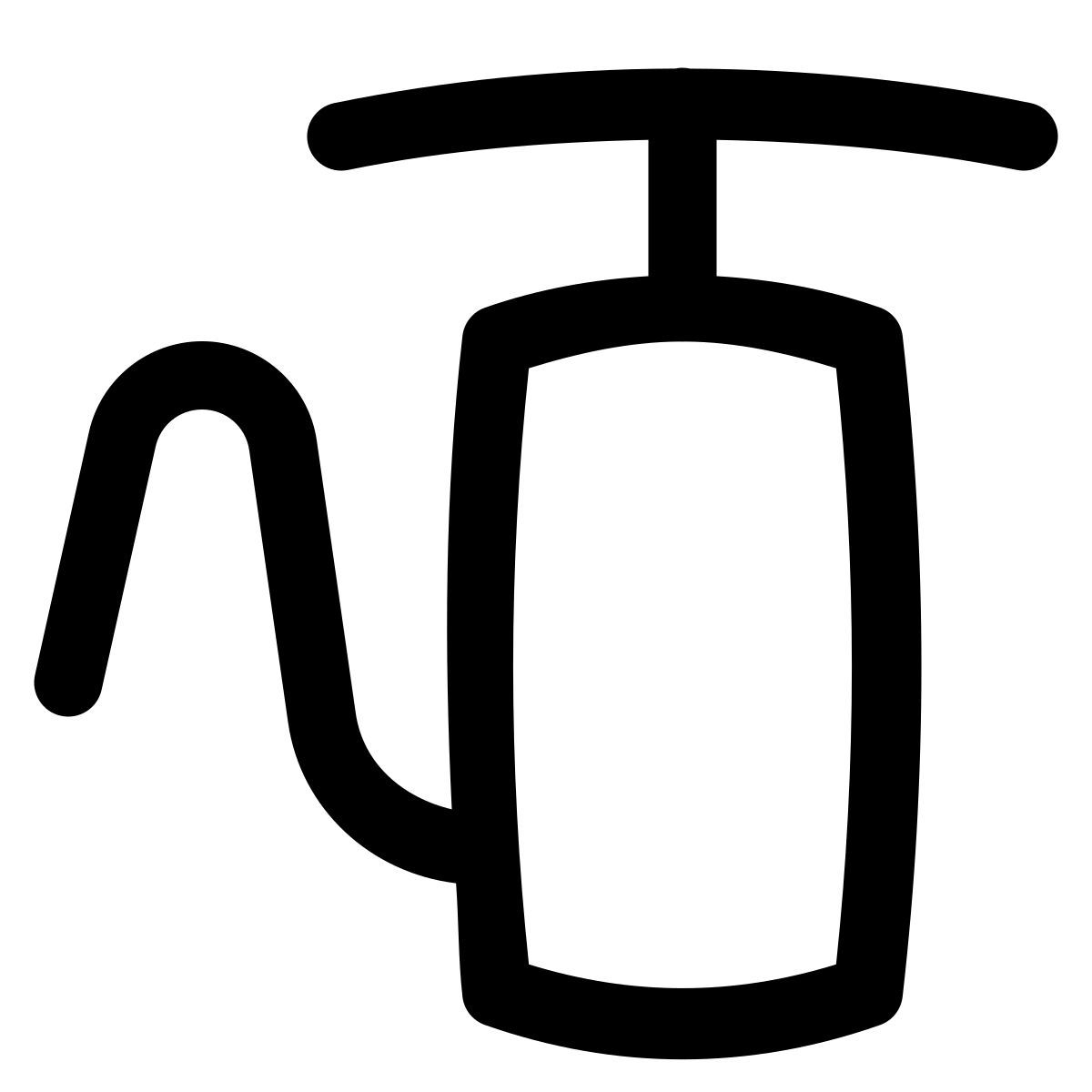 puffy outline style 手泵 icon