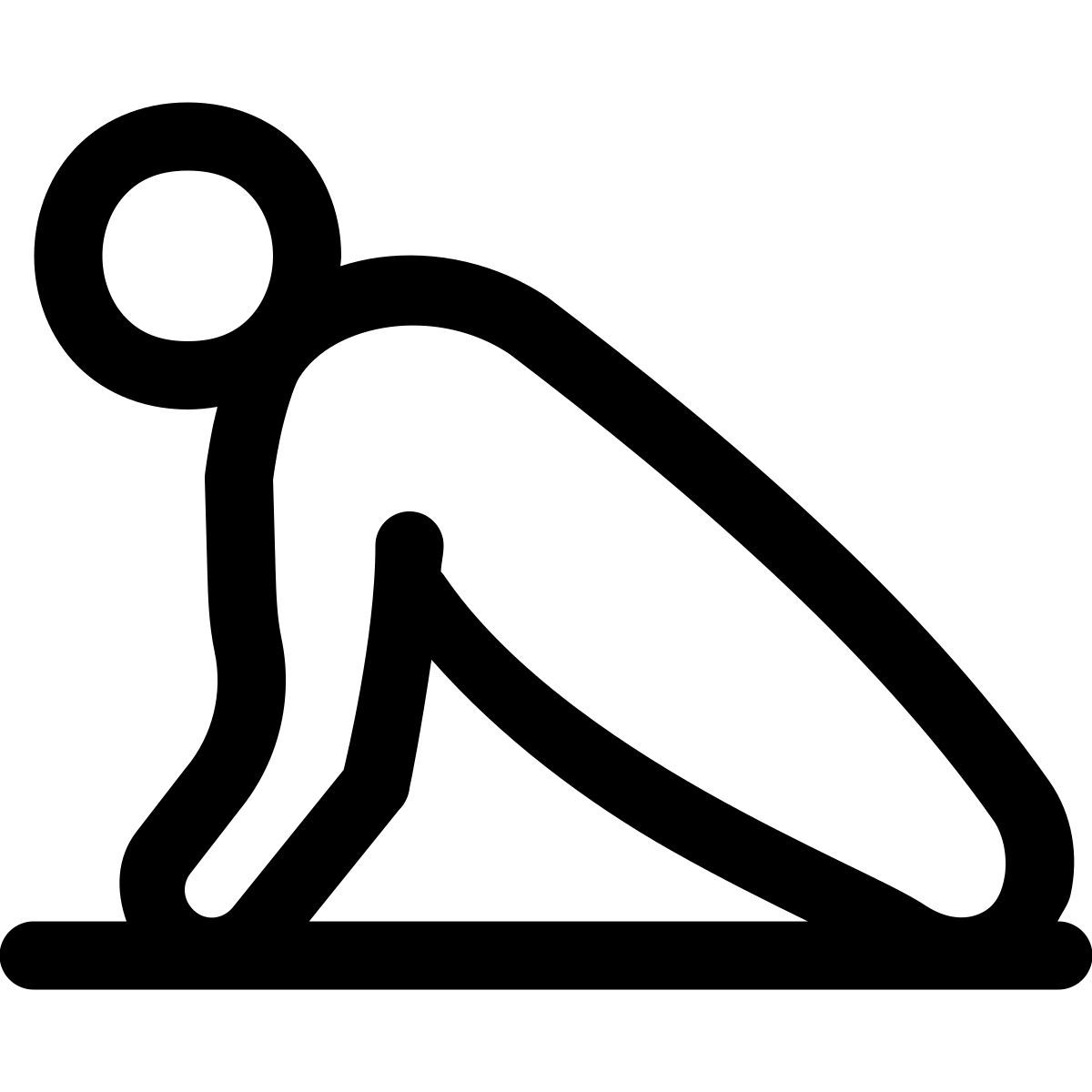 puffy outline style pompes icon