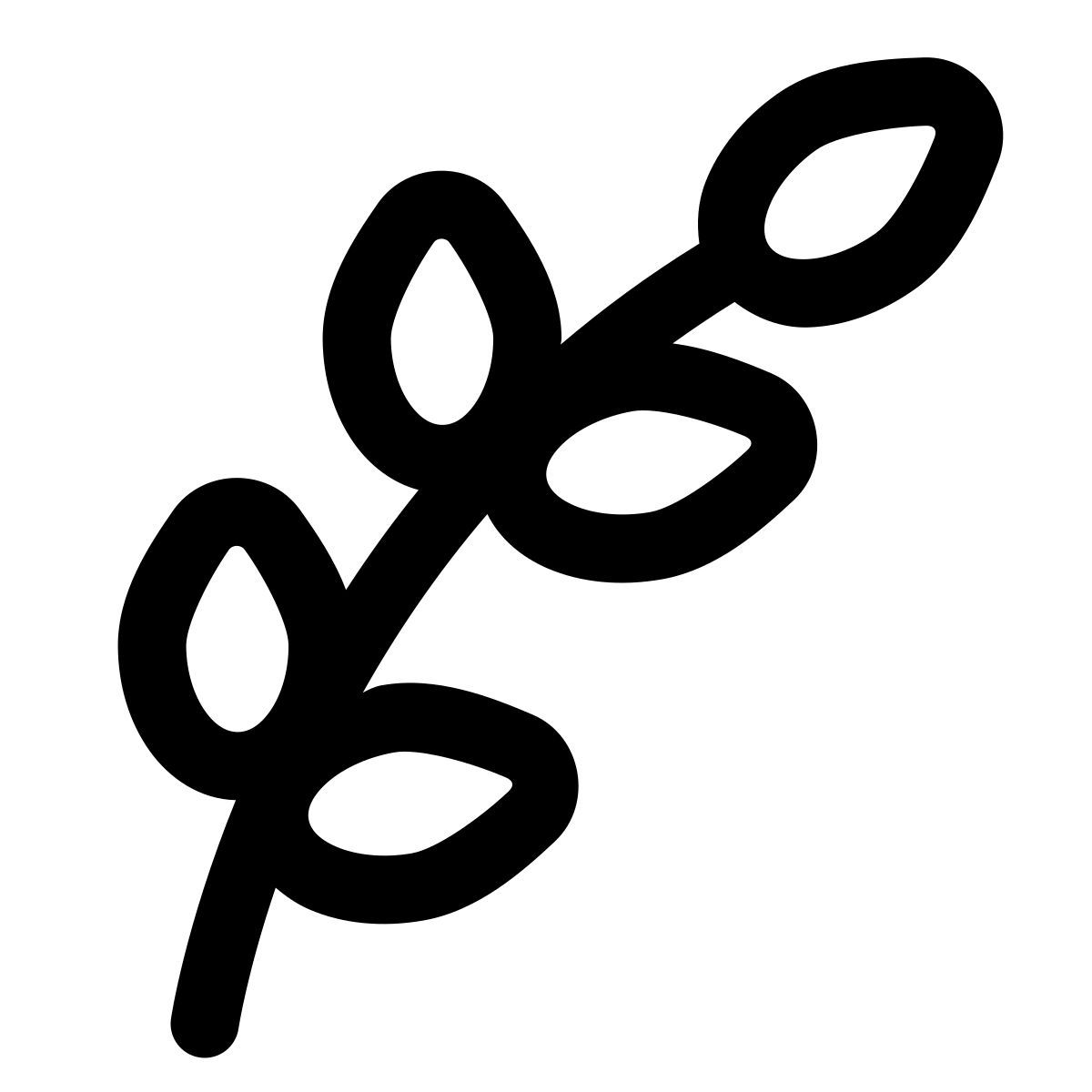 puffy outline style willow icon