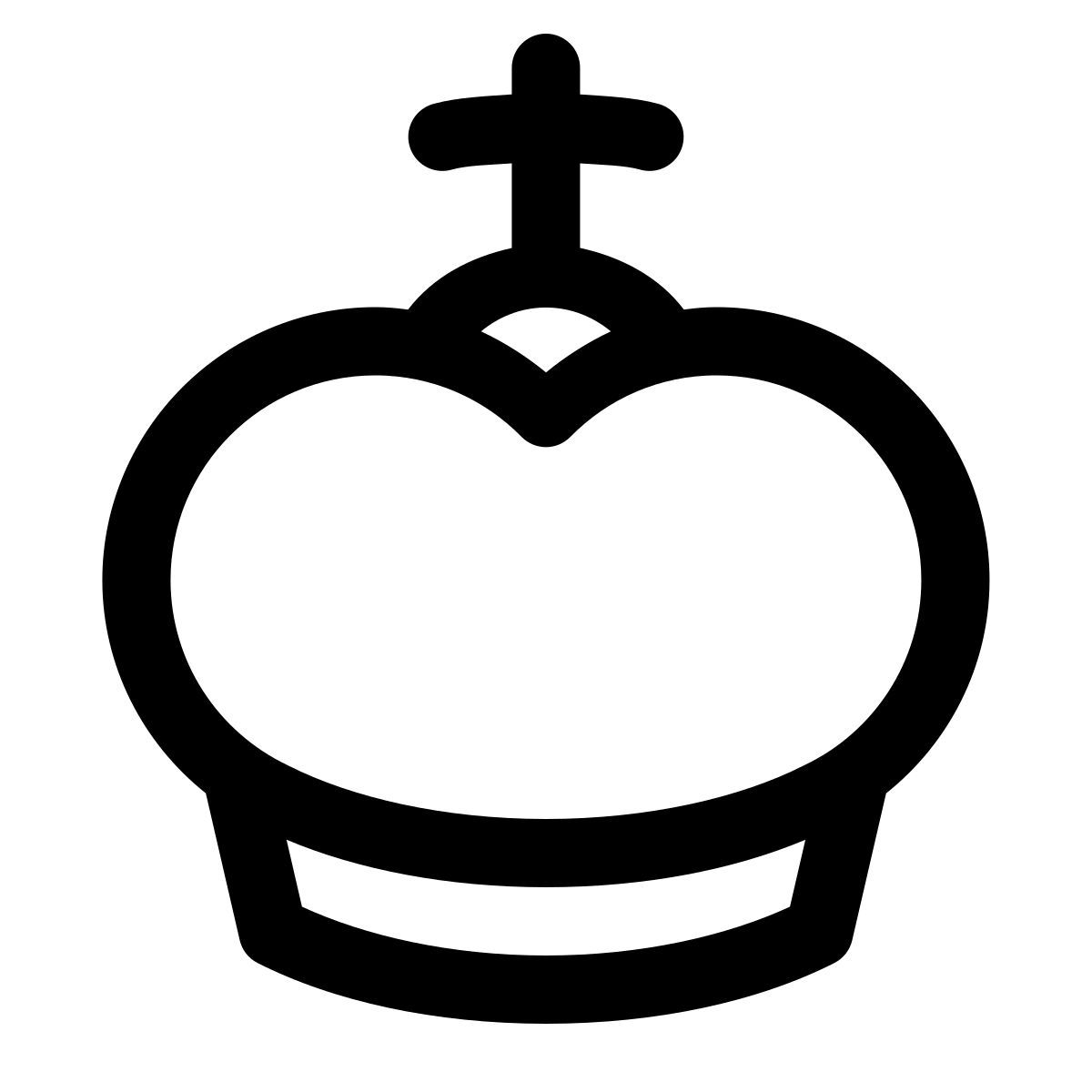 puffy outline style reina del reino unido icon