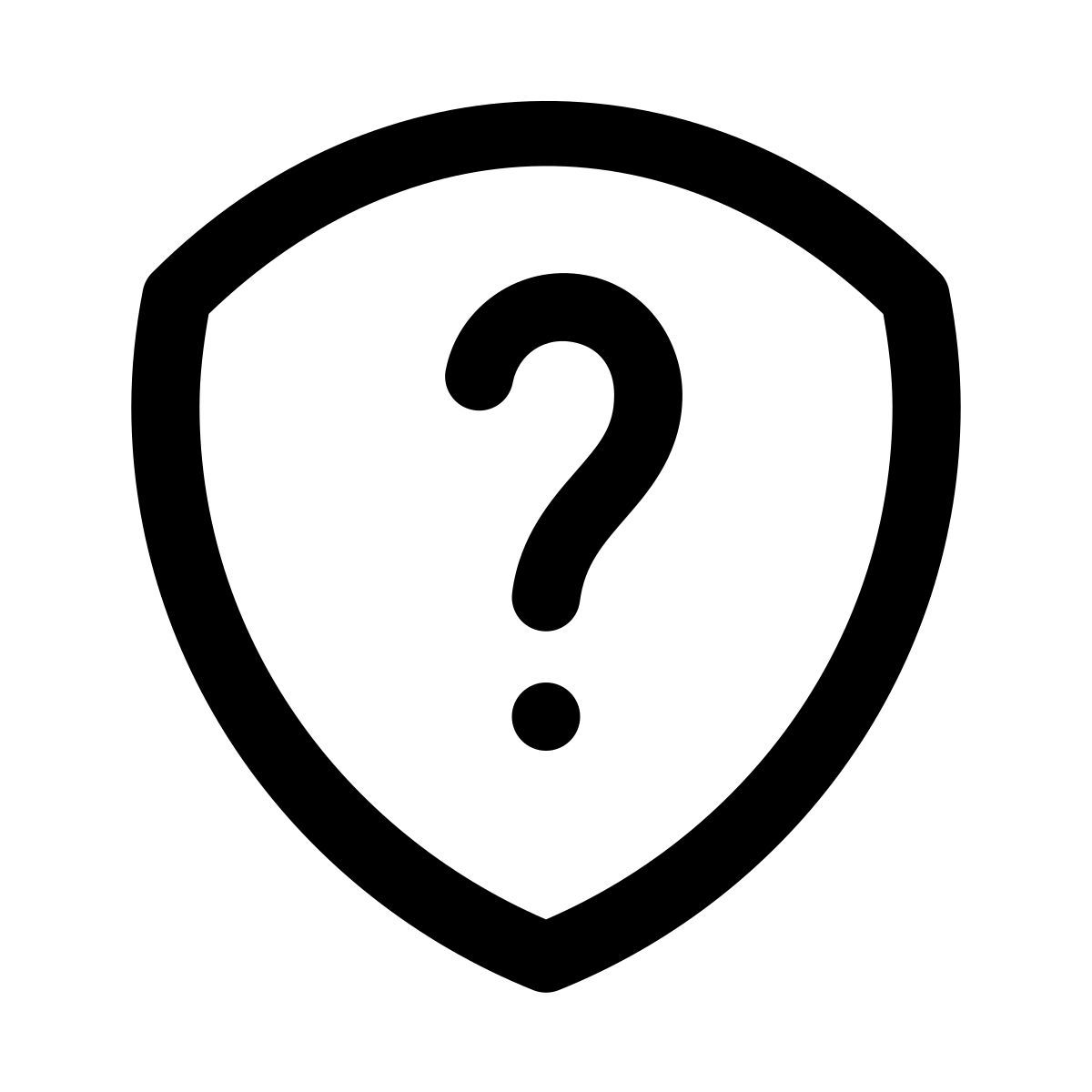 puffy outline style query icon
