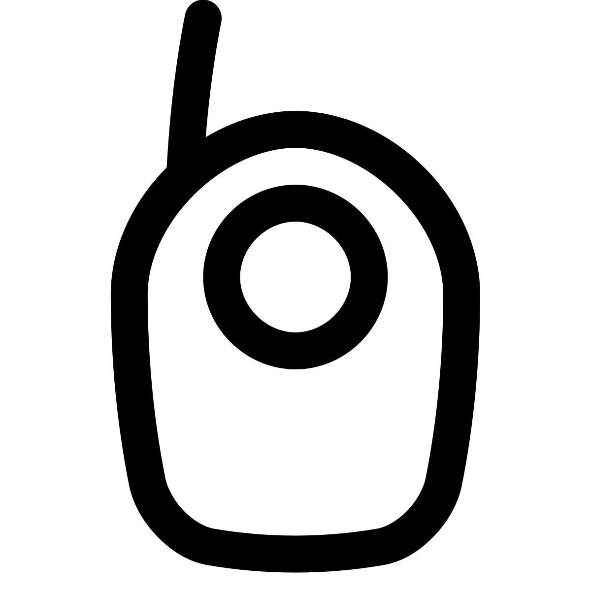 puffy outline style radio nanny icon