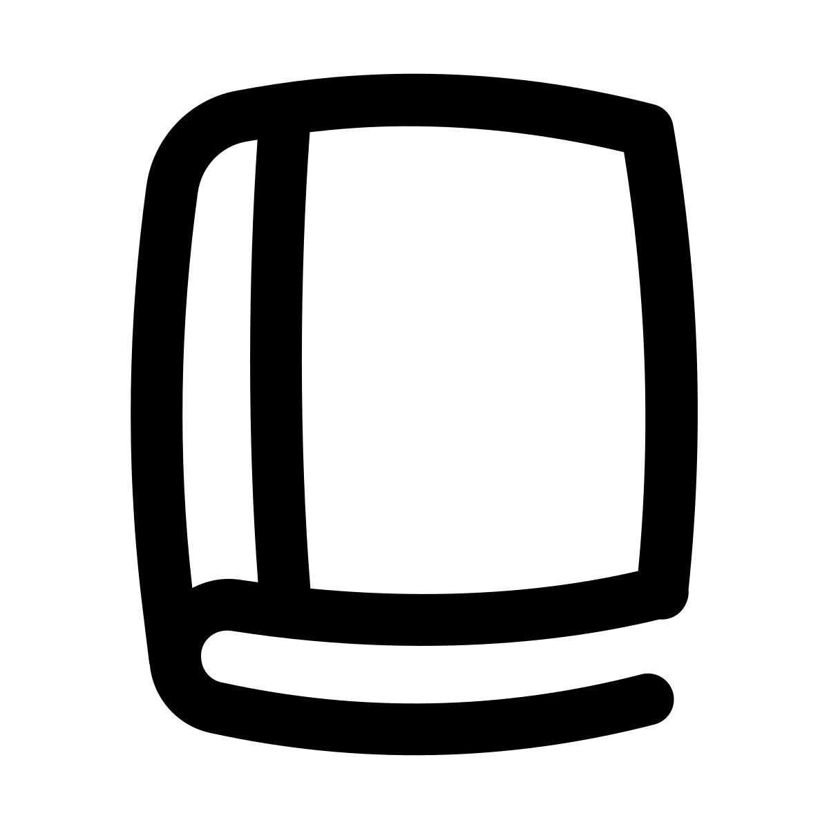 puffy outline style lettura icon