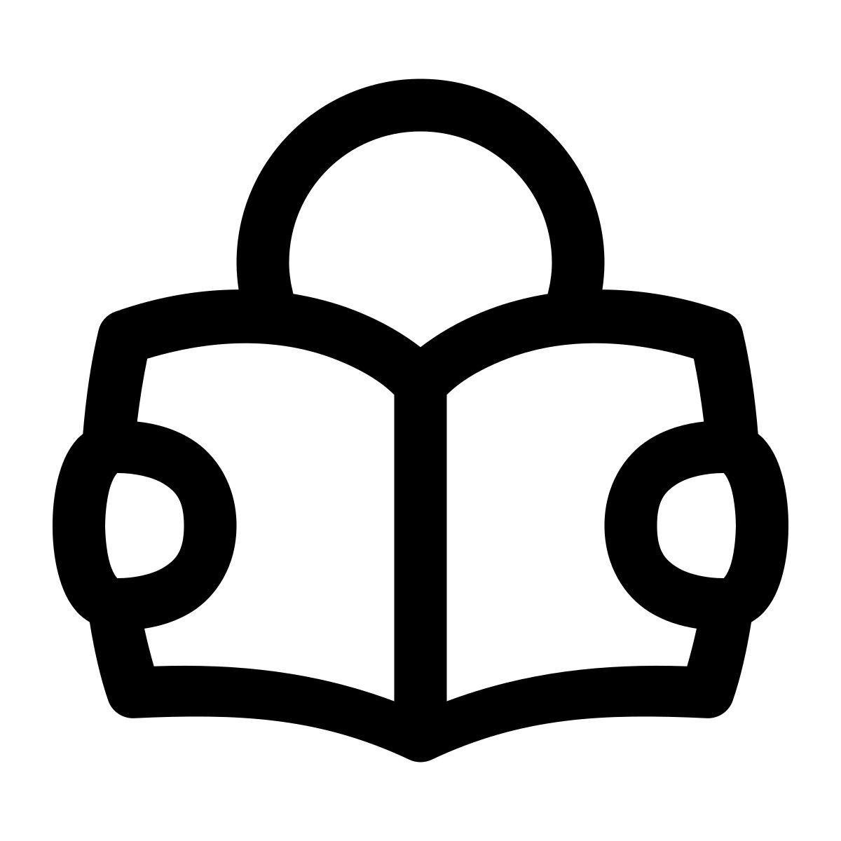 puffy outline style lesen icon