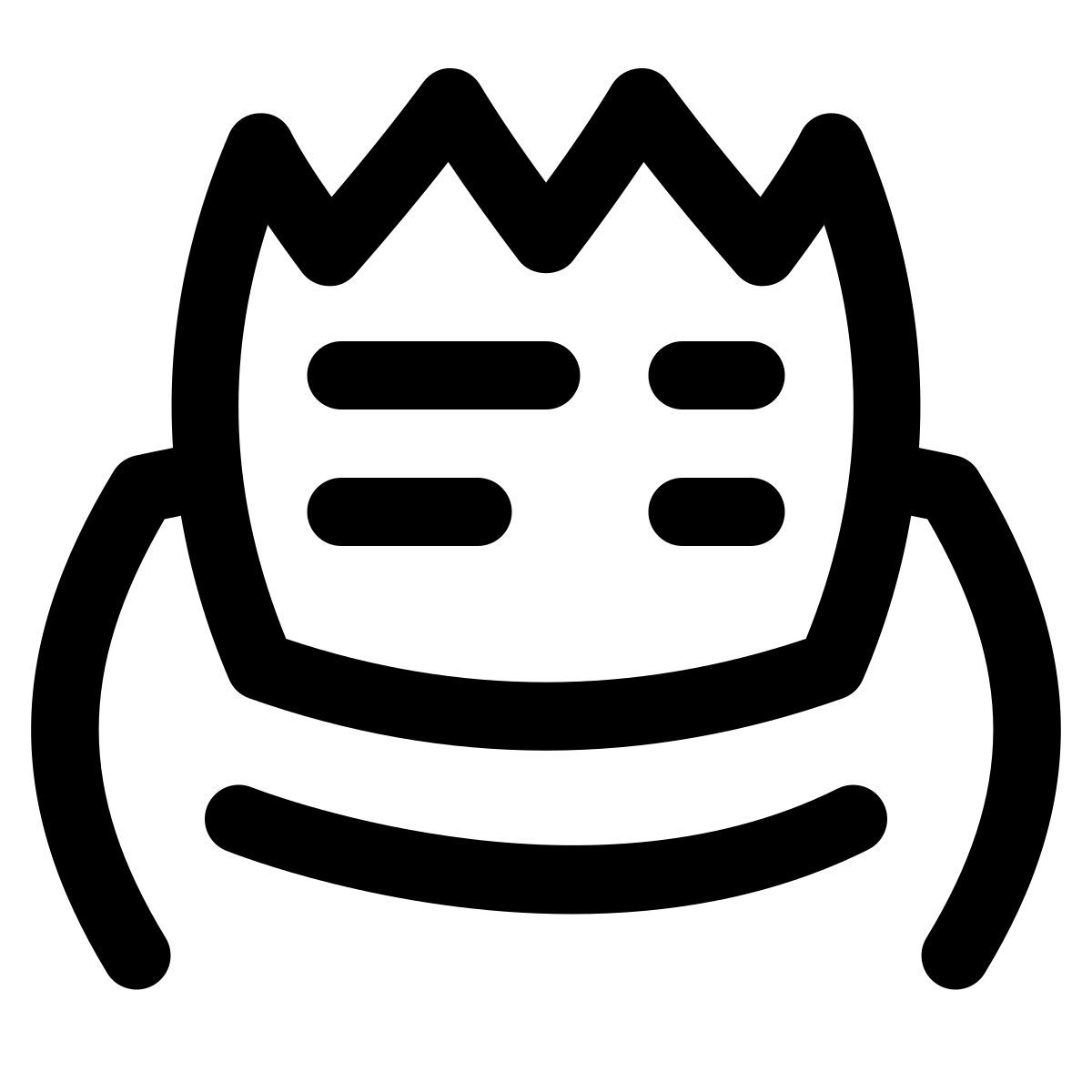 puffy outline style квитанция icon