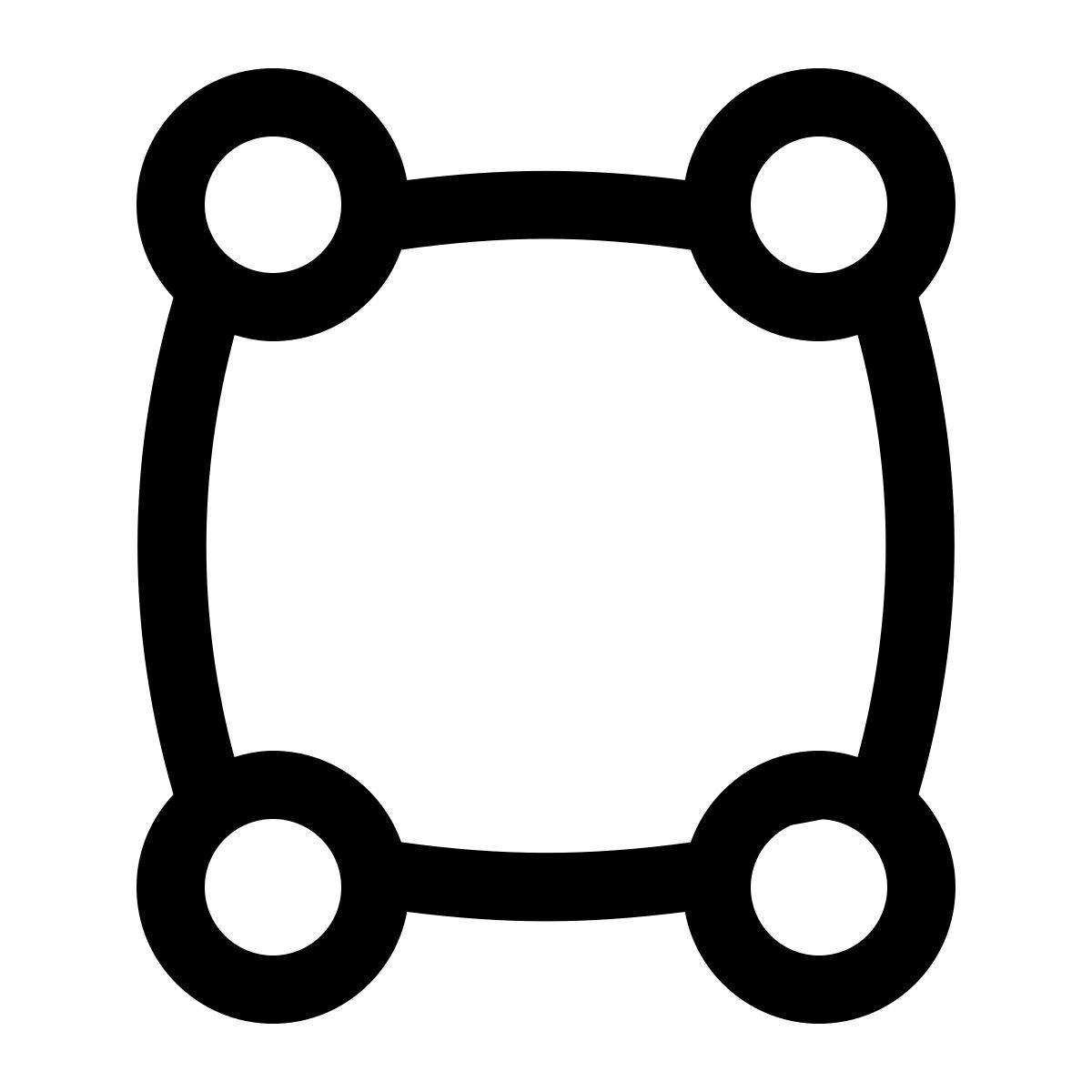 puffy outline style 구형 icon