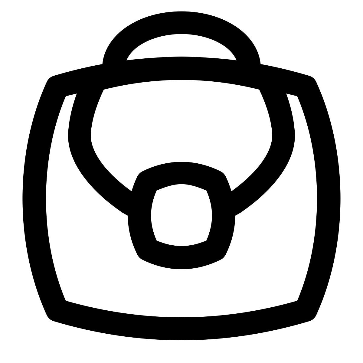 puffy outline style rote geldbörse icon