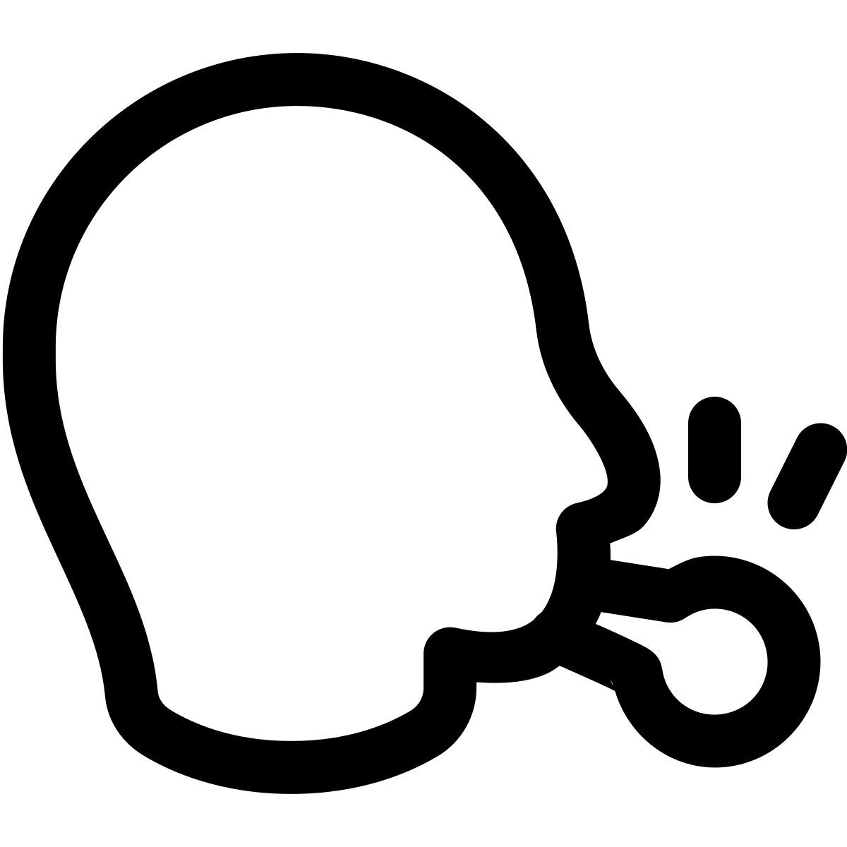 puffy outline style referee icon
