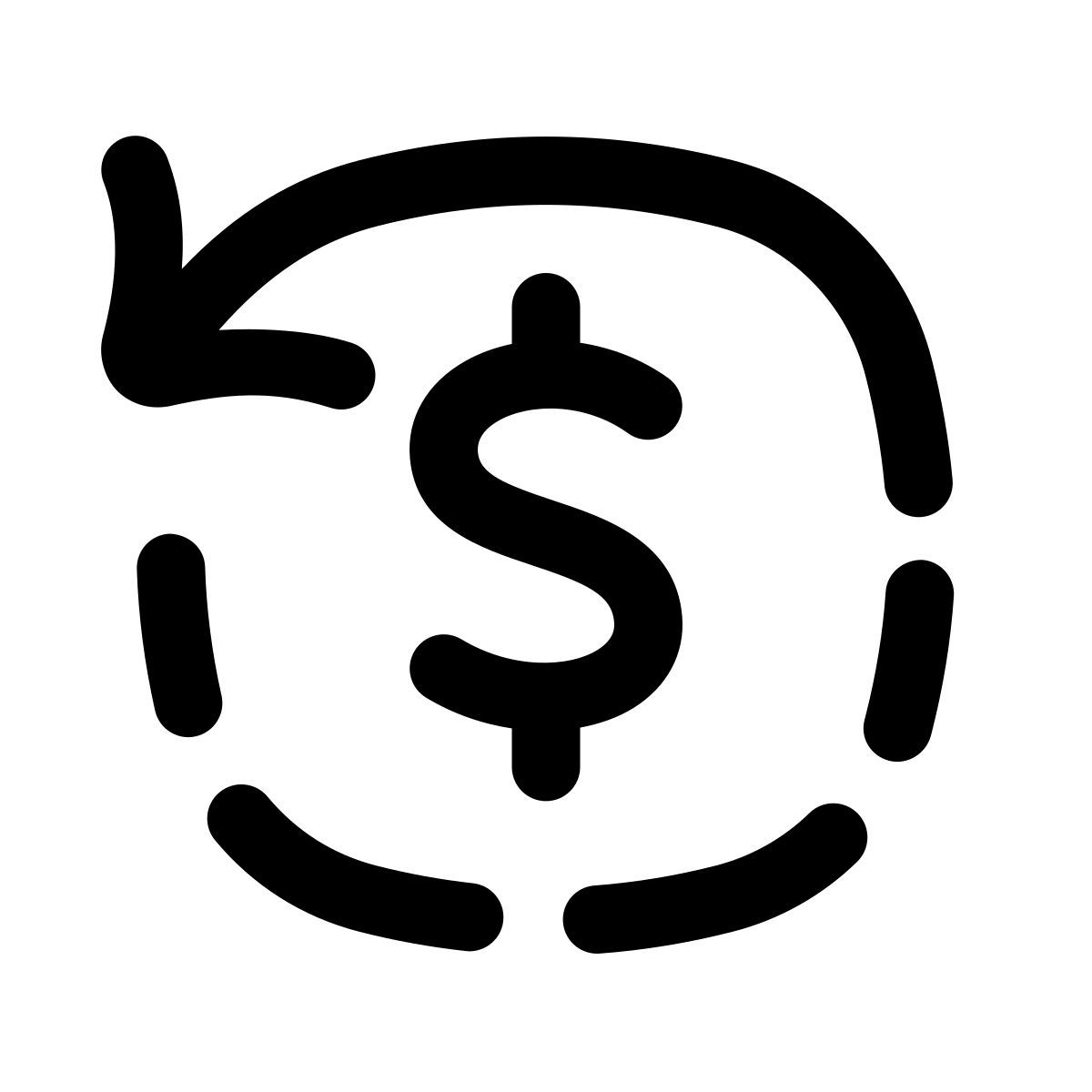 puffy outline style transaction icon