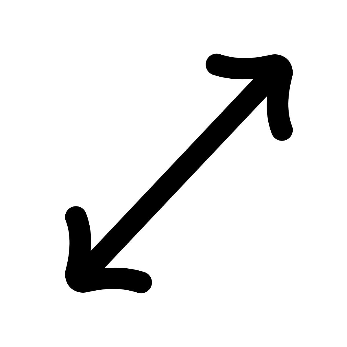 puffy outline style cambiar tamaño diagonal icon
