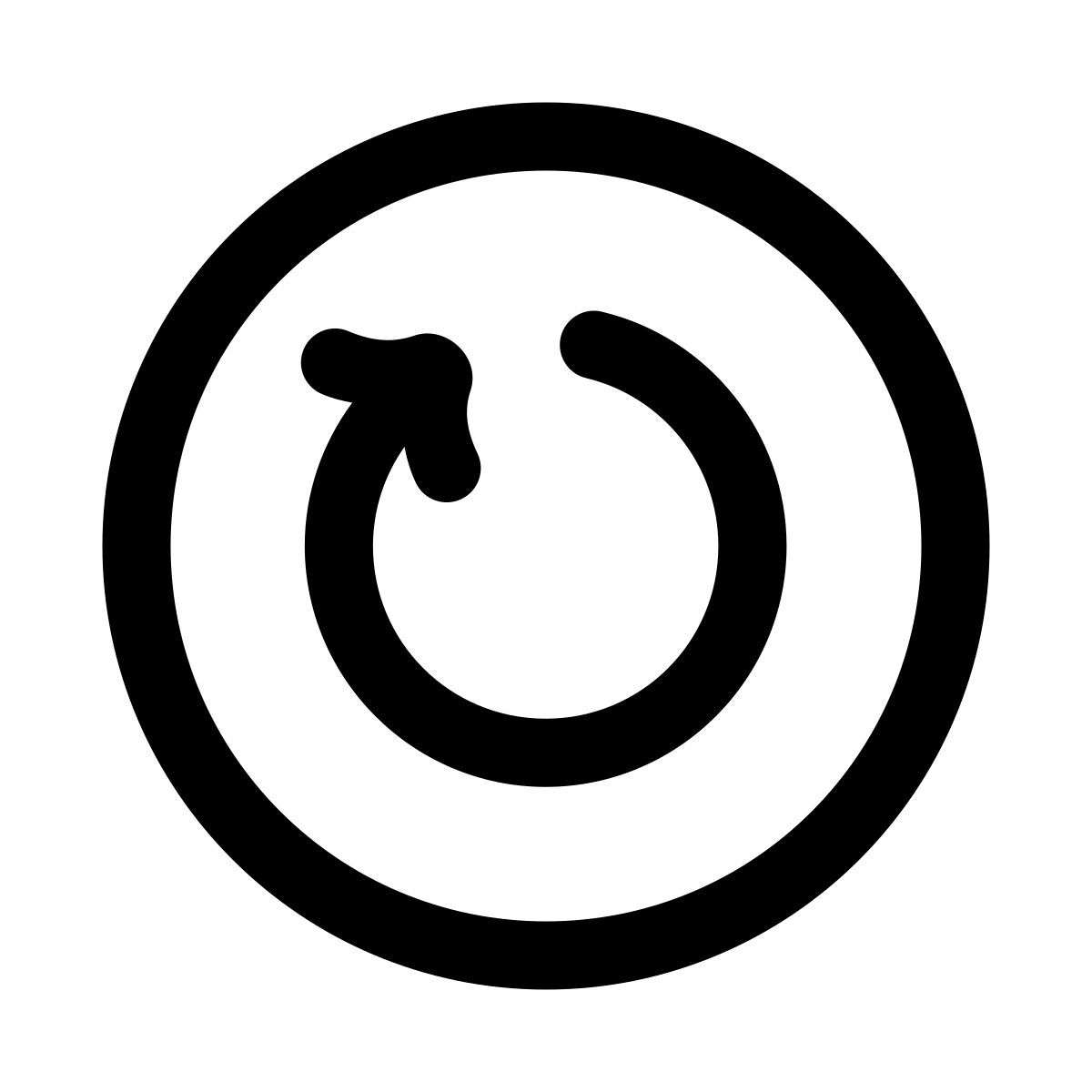 puffy outline style 重启 icon