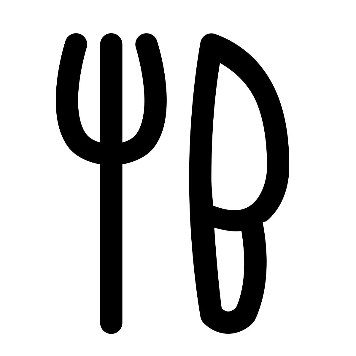 puffy outline style 餐厅 icon