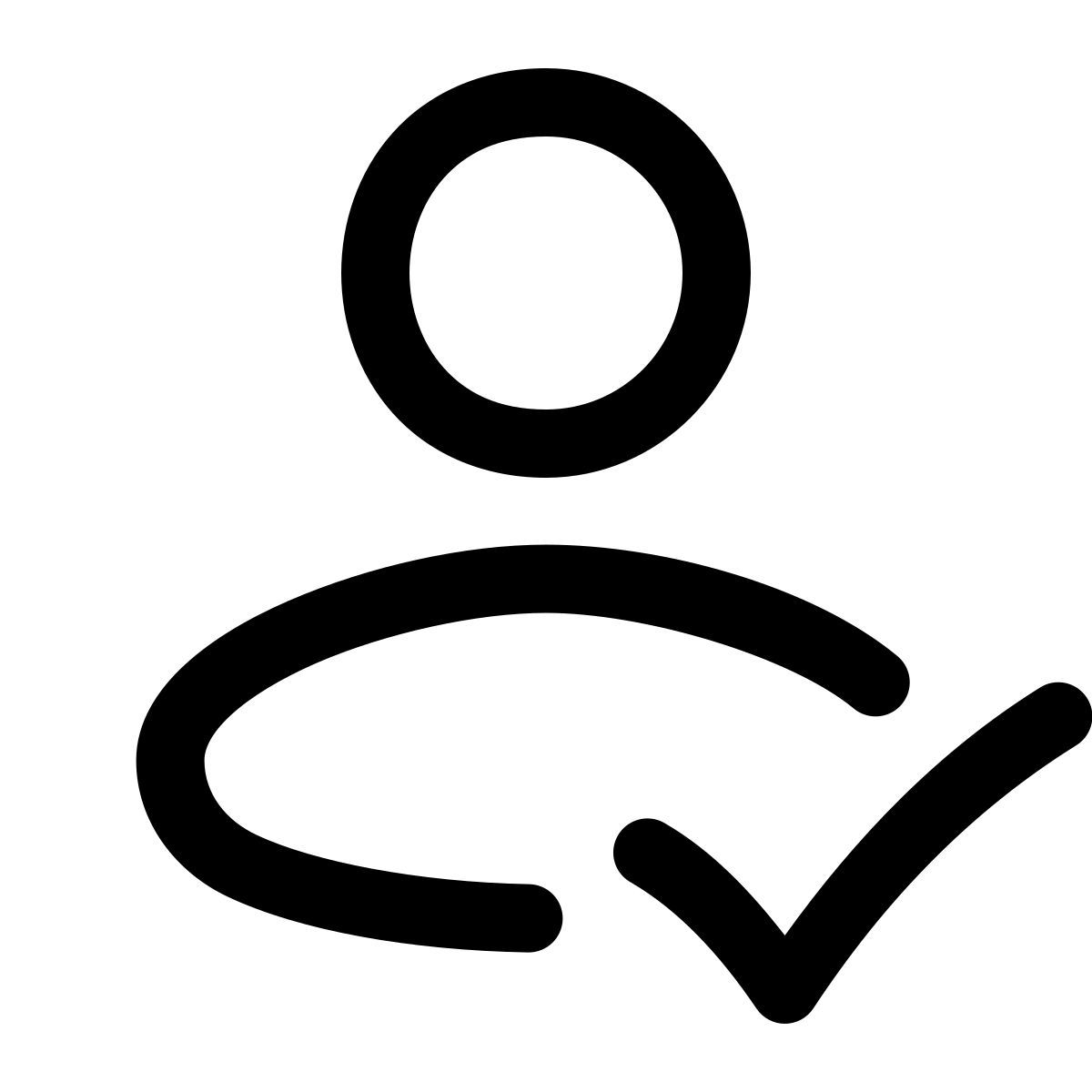 puffy outline style revisore uomo icon