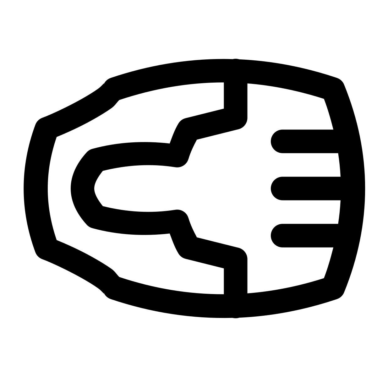 puffy outline style rj45 icon