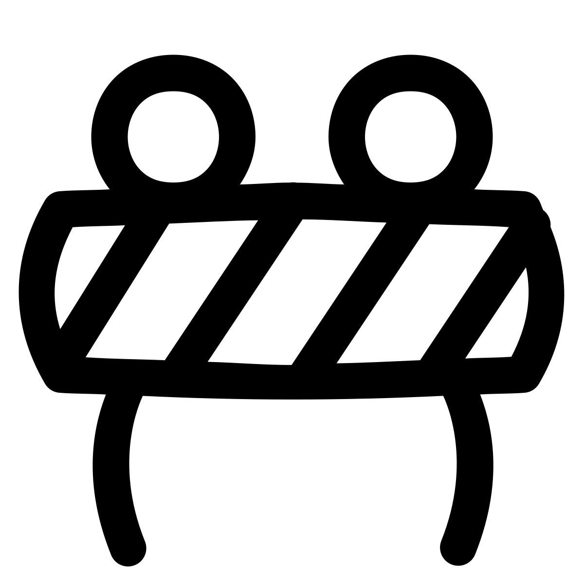 puffy outline style 로드 블록 icon