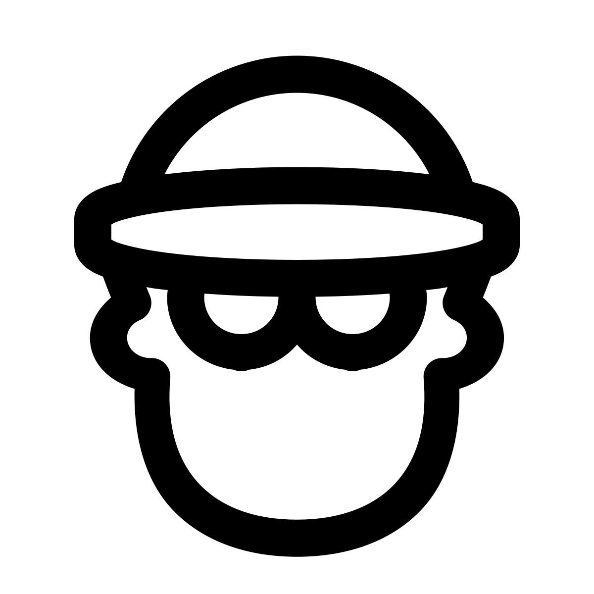 puffy outline style 강도 icon