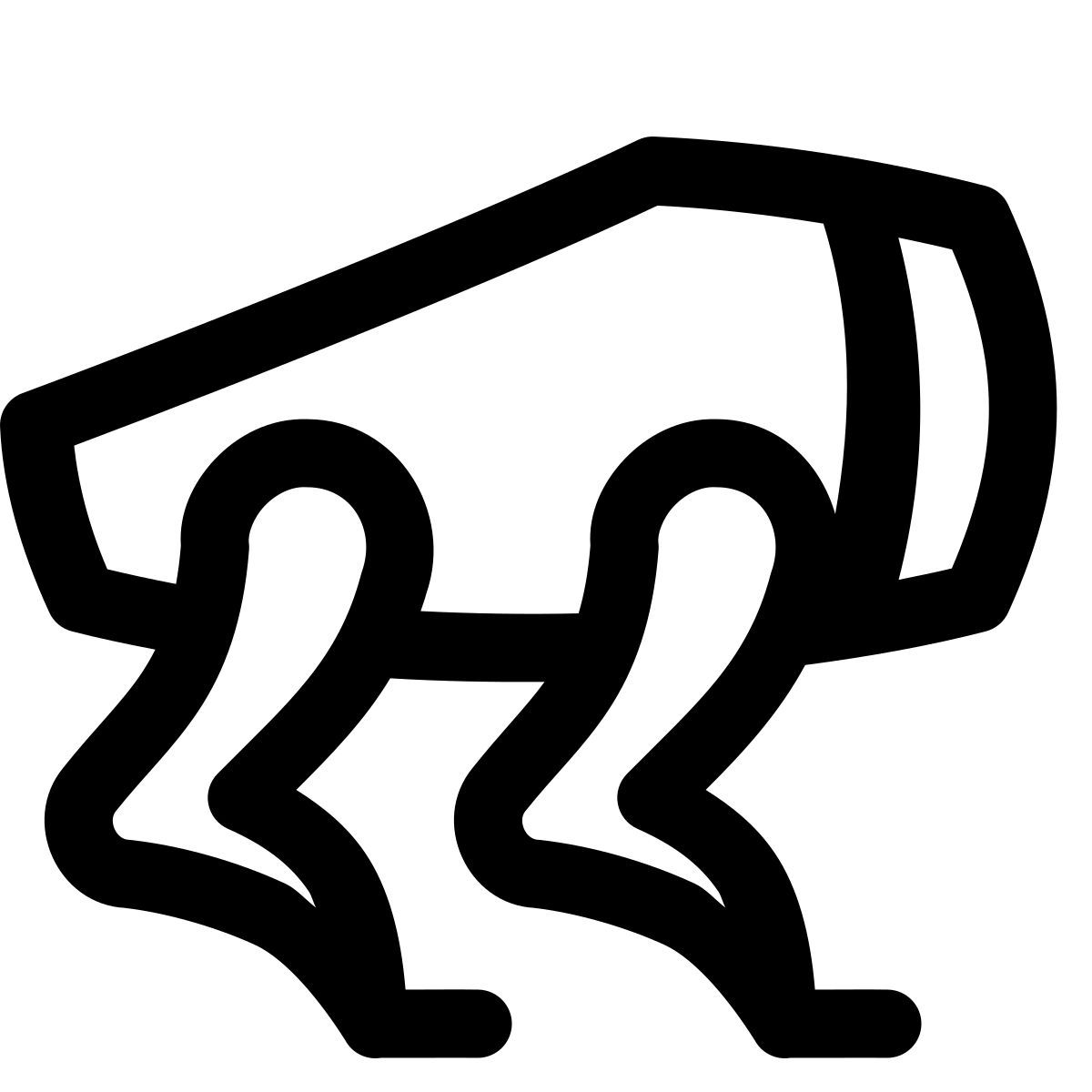 puffy outline style perro robótico icon