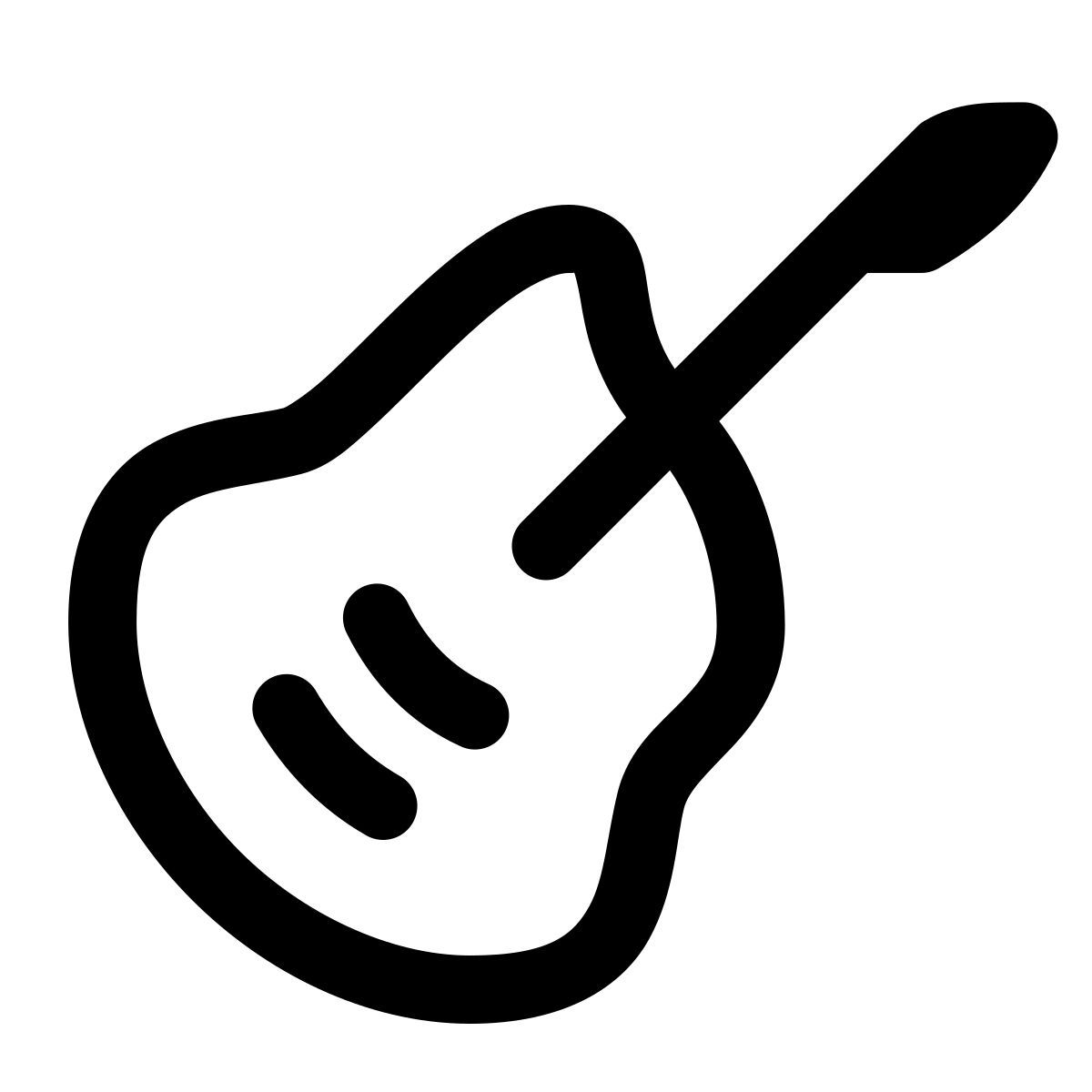 puffy outline style música rock icon