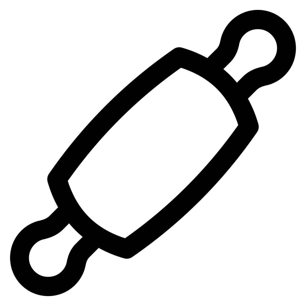 puffy outline style скалка icon