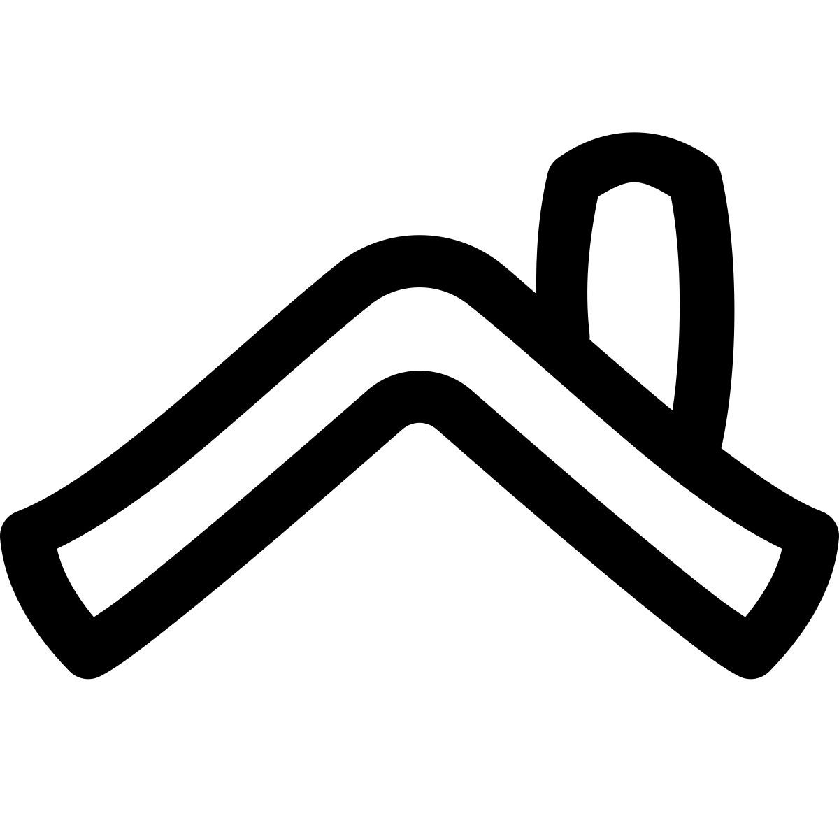 puffy outline style dachdecken icon