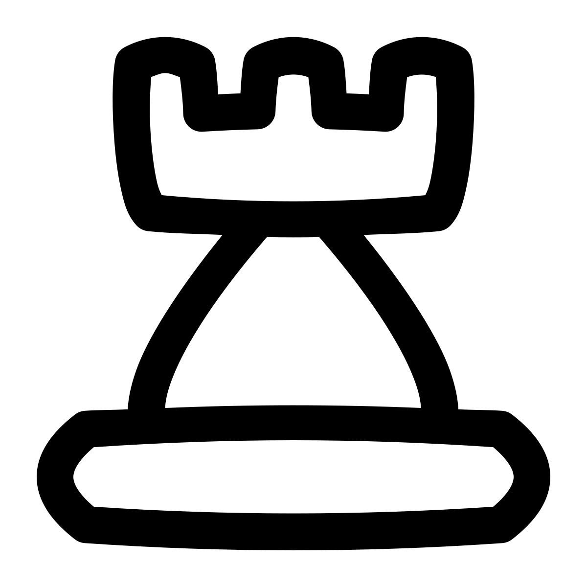 puffy outline style torre icon
