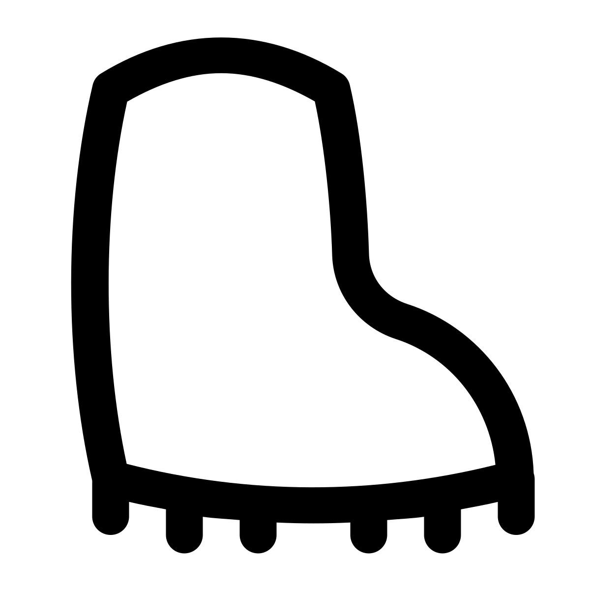 puffy outline style резиновые сапоги icon