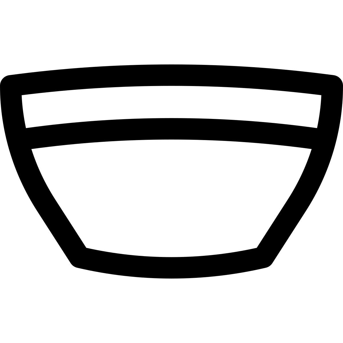 puffy outline style insalatiera icon