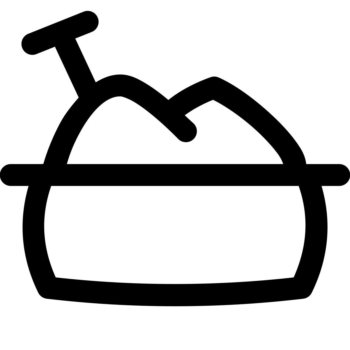 puffy outline style sandbox2 icon