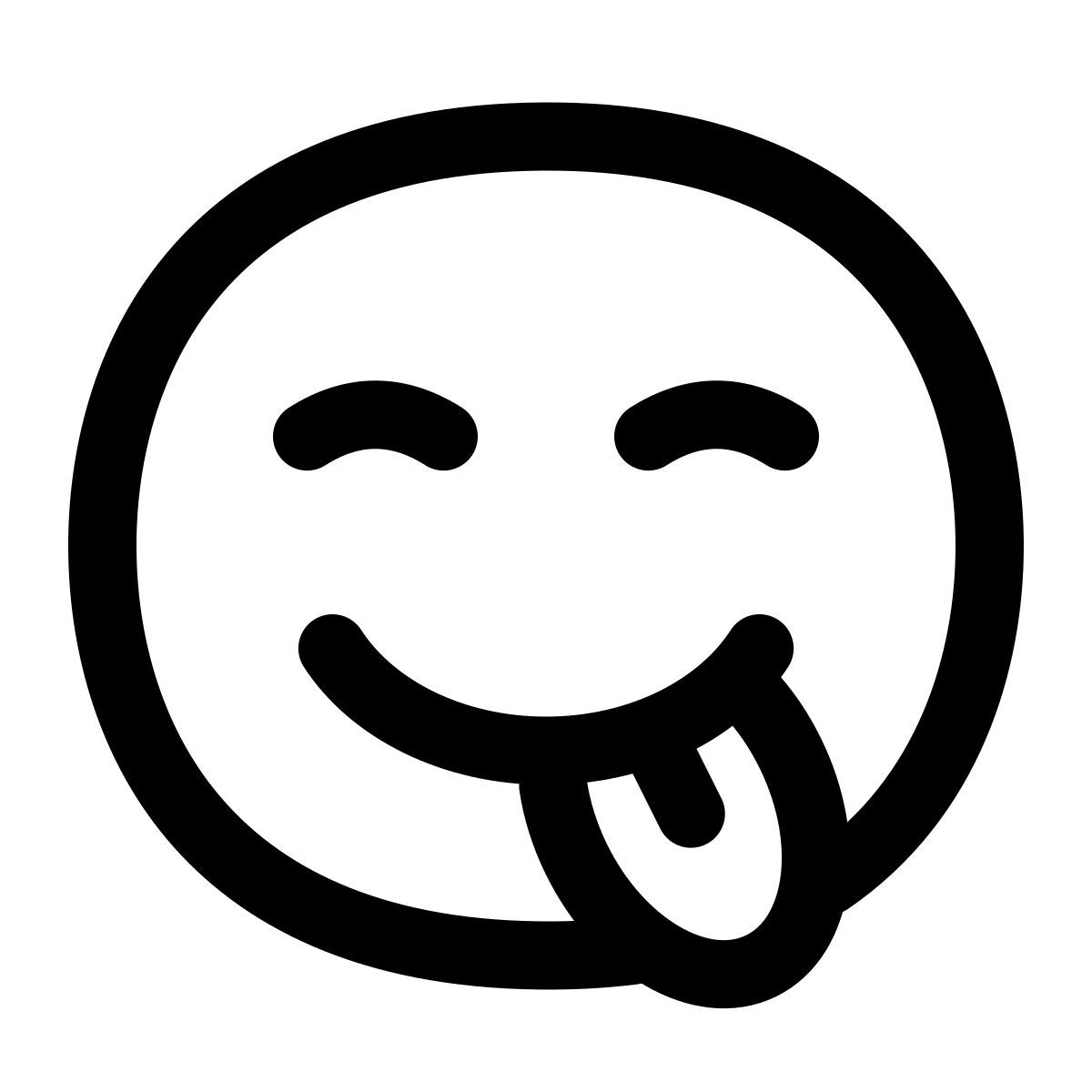 puffy outline style tasty icon