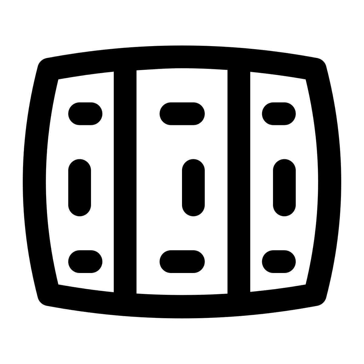 puffy outline style 学校储物柜 icon