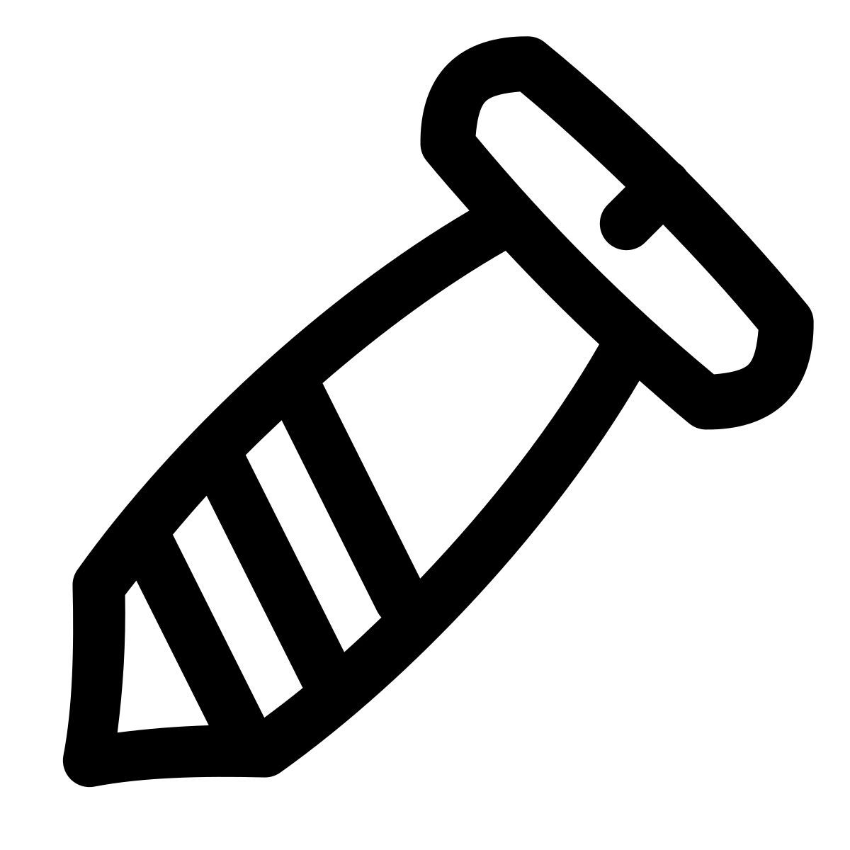 puffy outline style screw icon