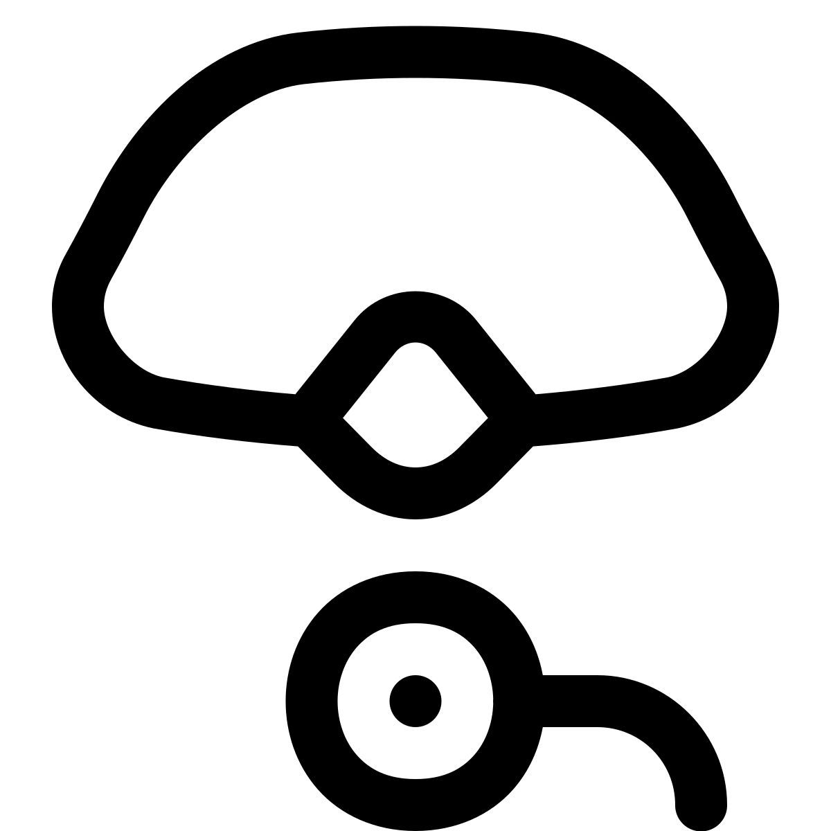 puffy outline style bucear icon