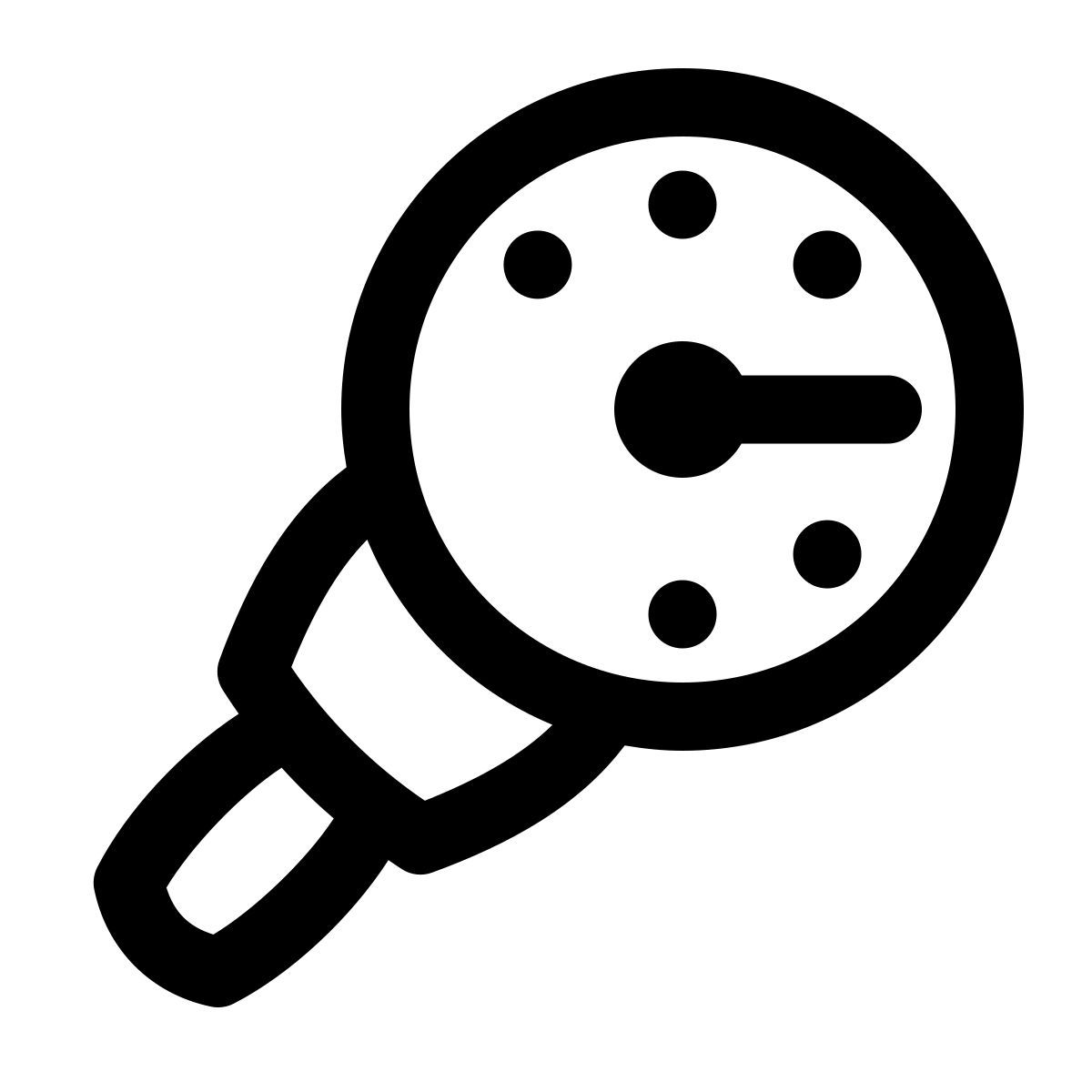 puffy outline style tauchdruckmessgerät icon