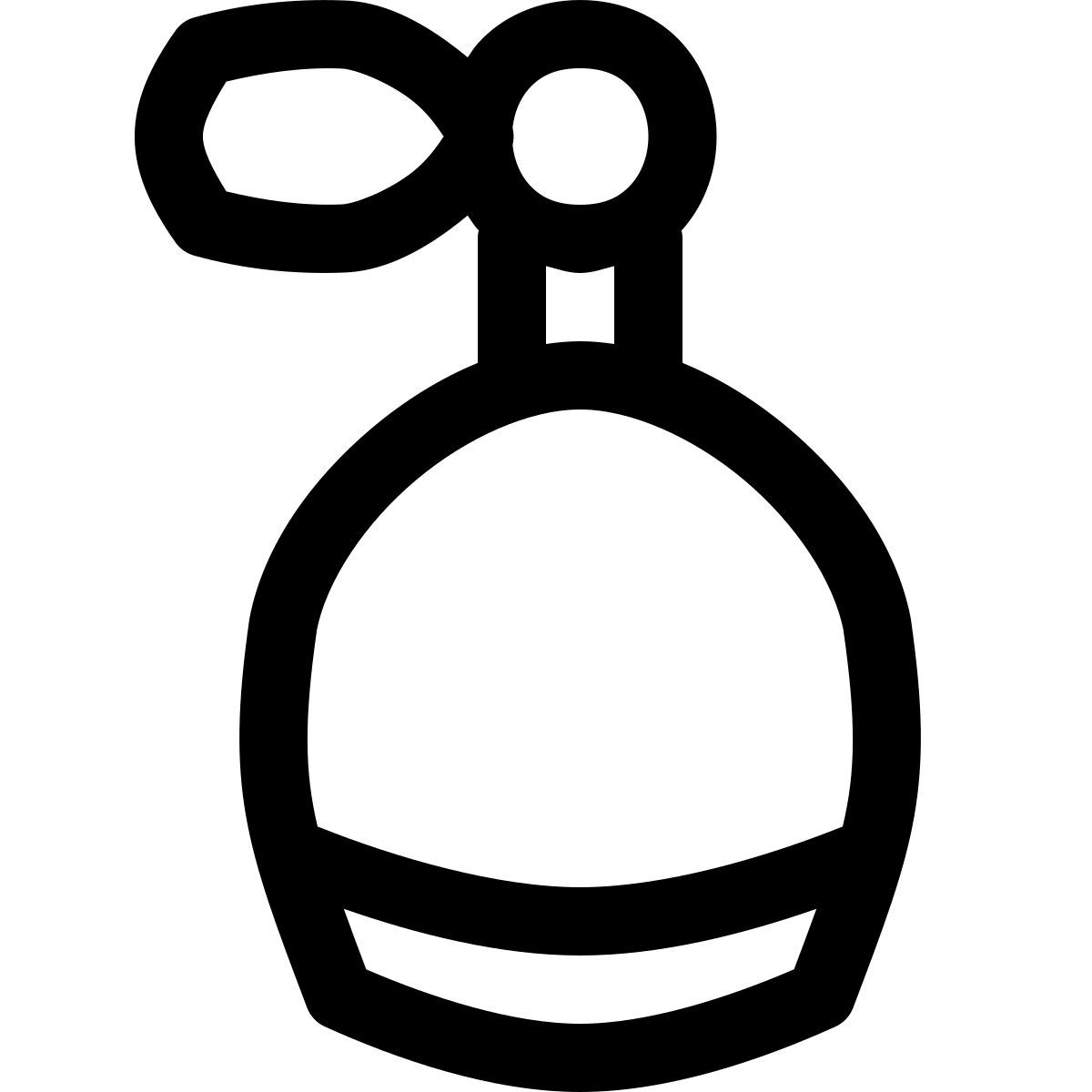 puffy outline style bombola subacquea icon