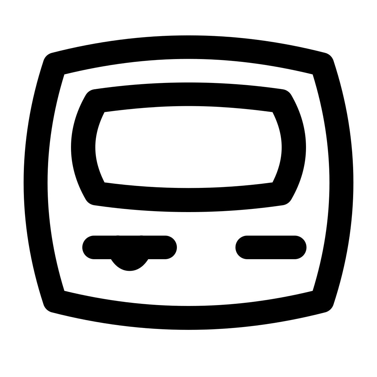 puffy outline style 自助服务亭 icon