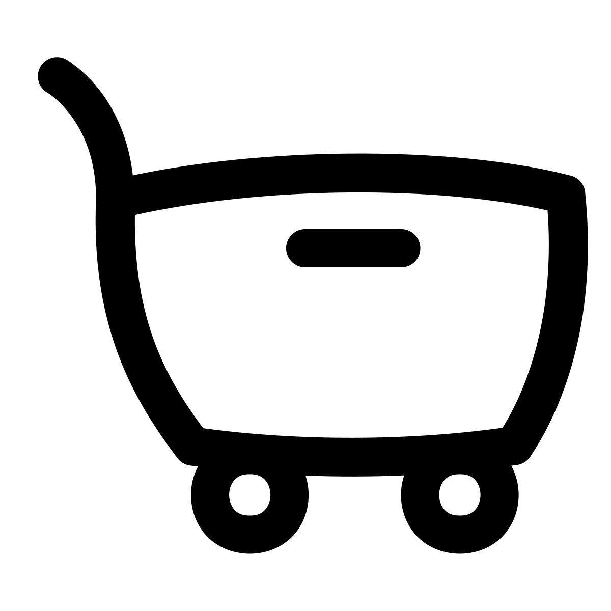 puffy outline style sell stock icon