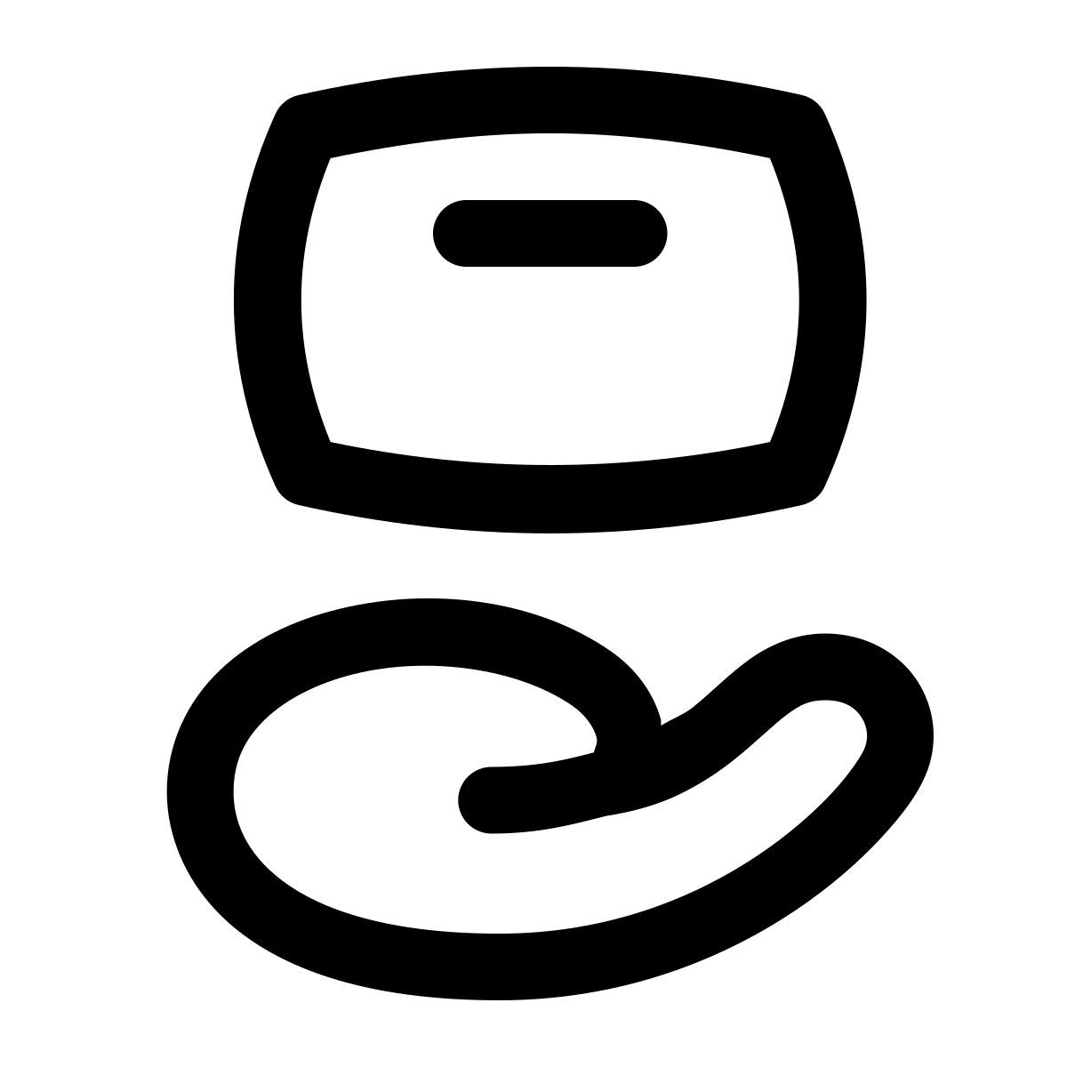 puffy outline style vender icon