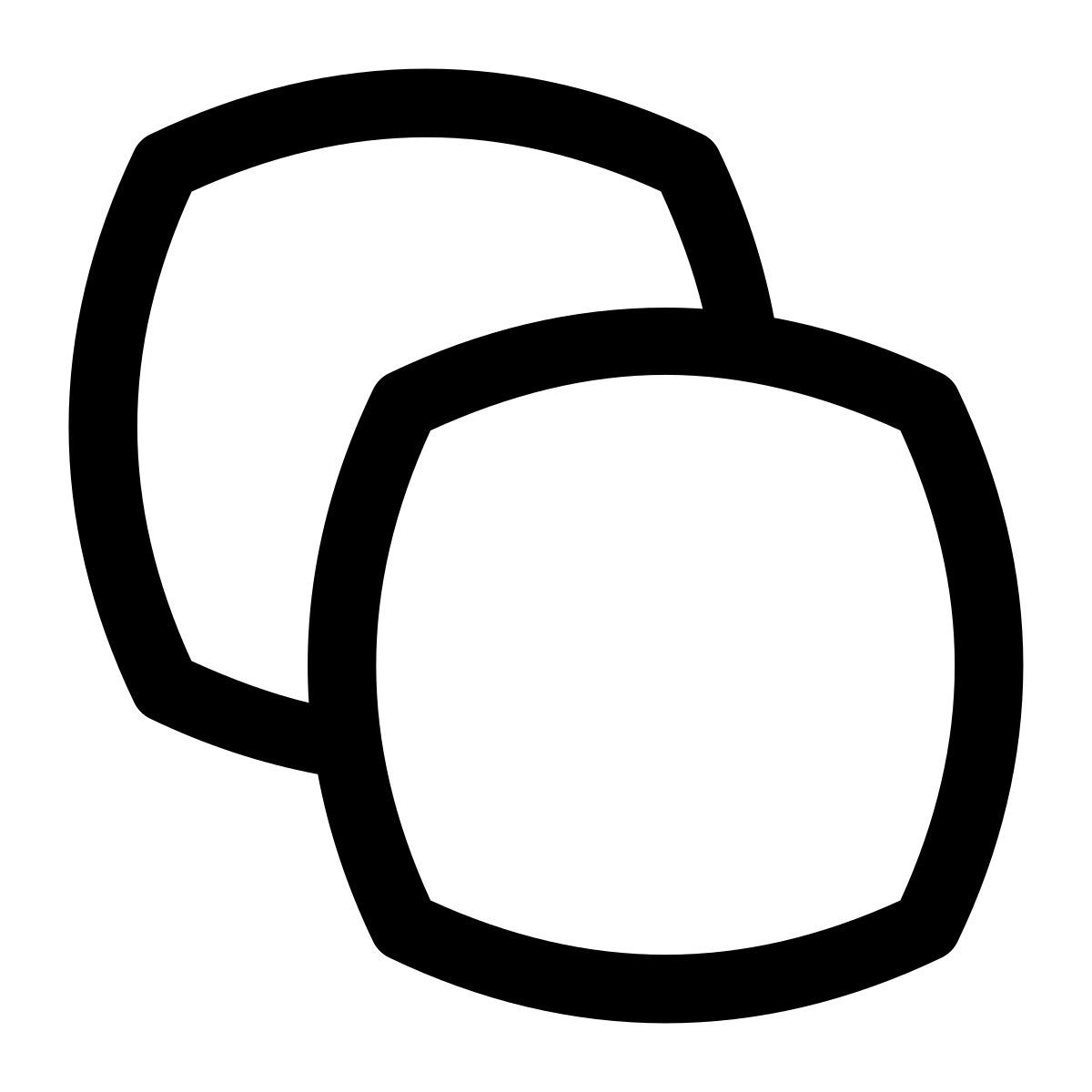 puffy outline style 后移 icon