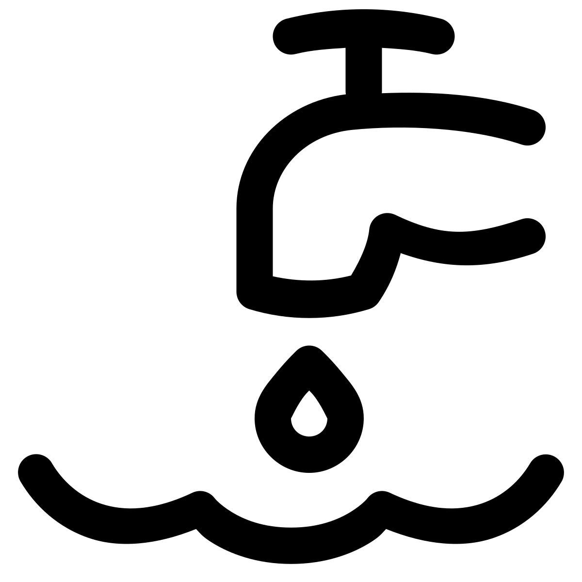 puffy outline style 하수 오물 icon