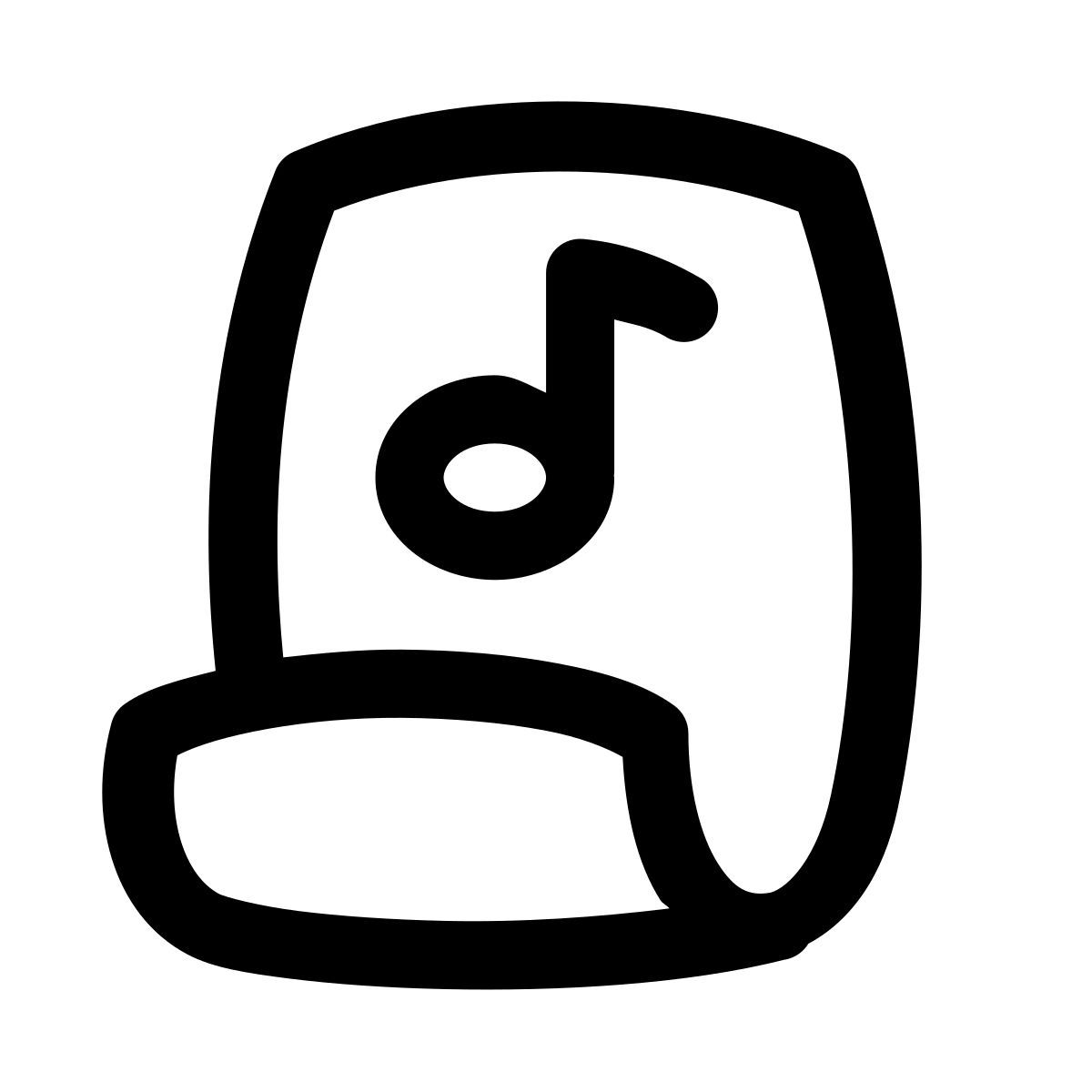 puffy outline style 乐谱 icon