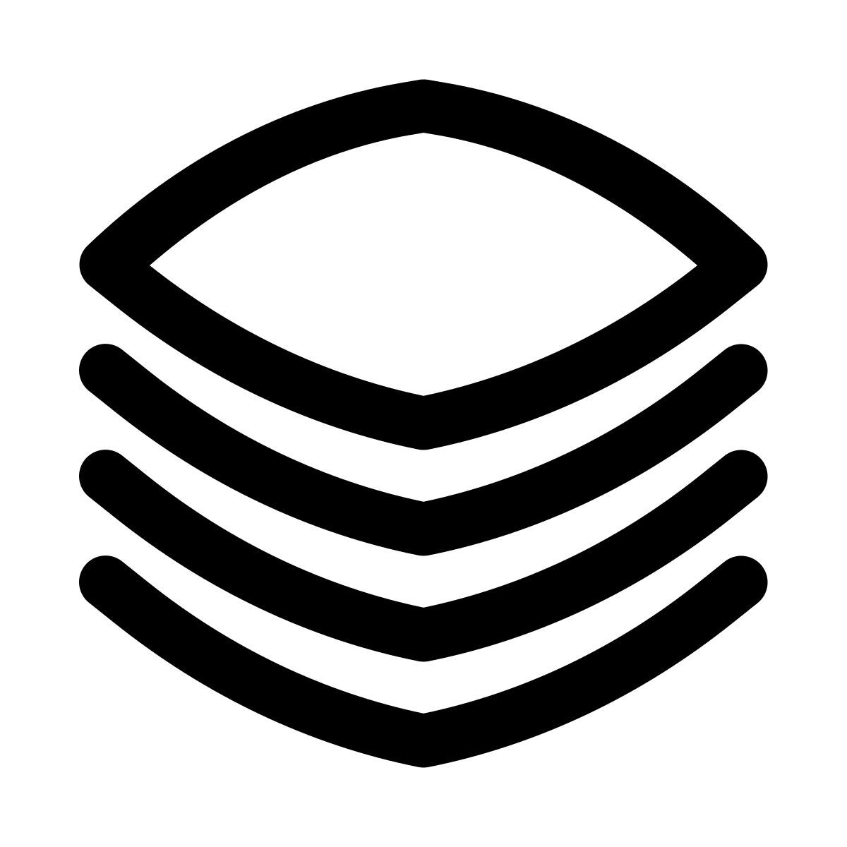 puffy outline style folhas icon