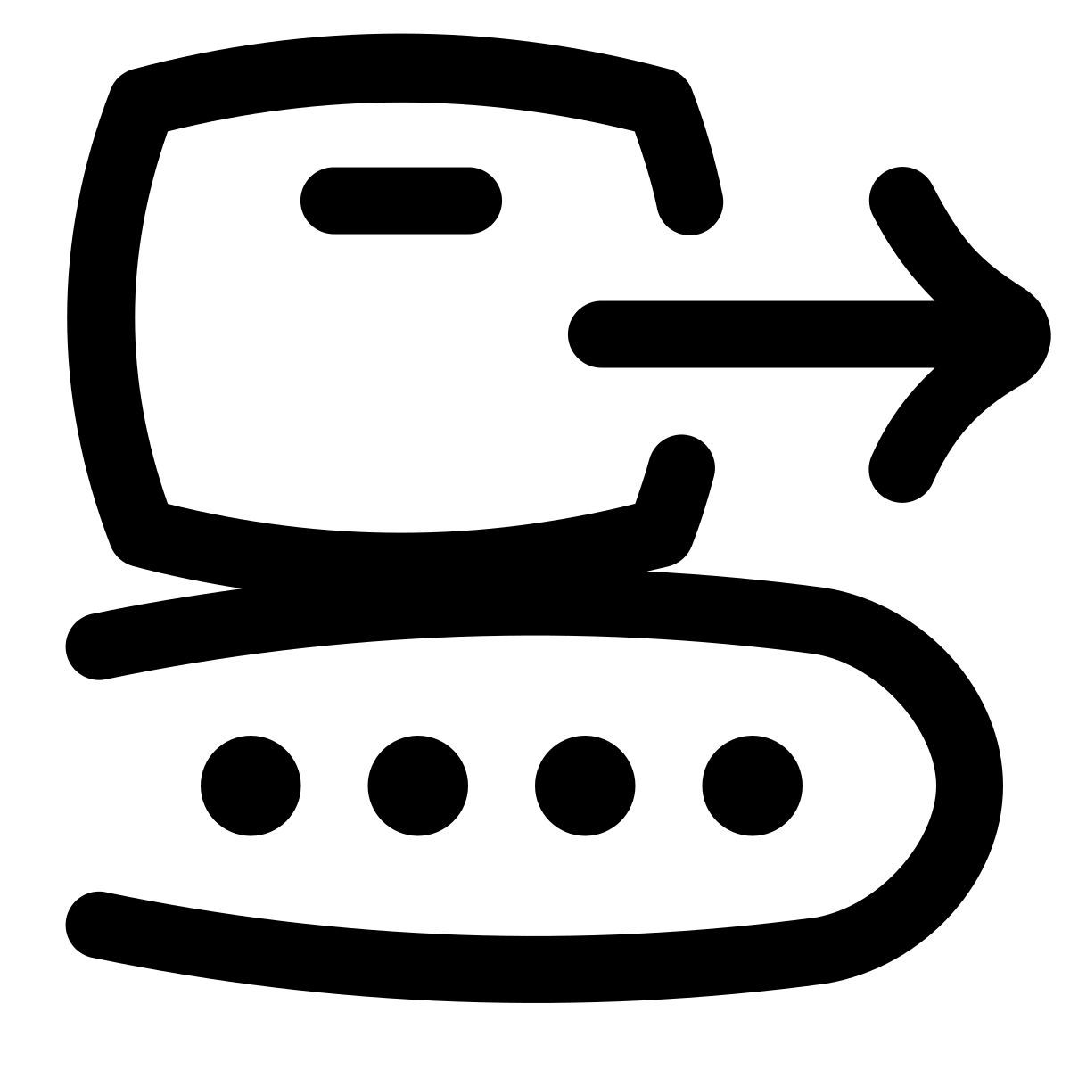 puffy outline style 装运中心装载带 icon