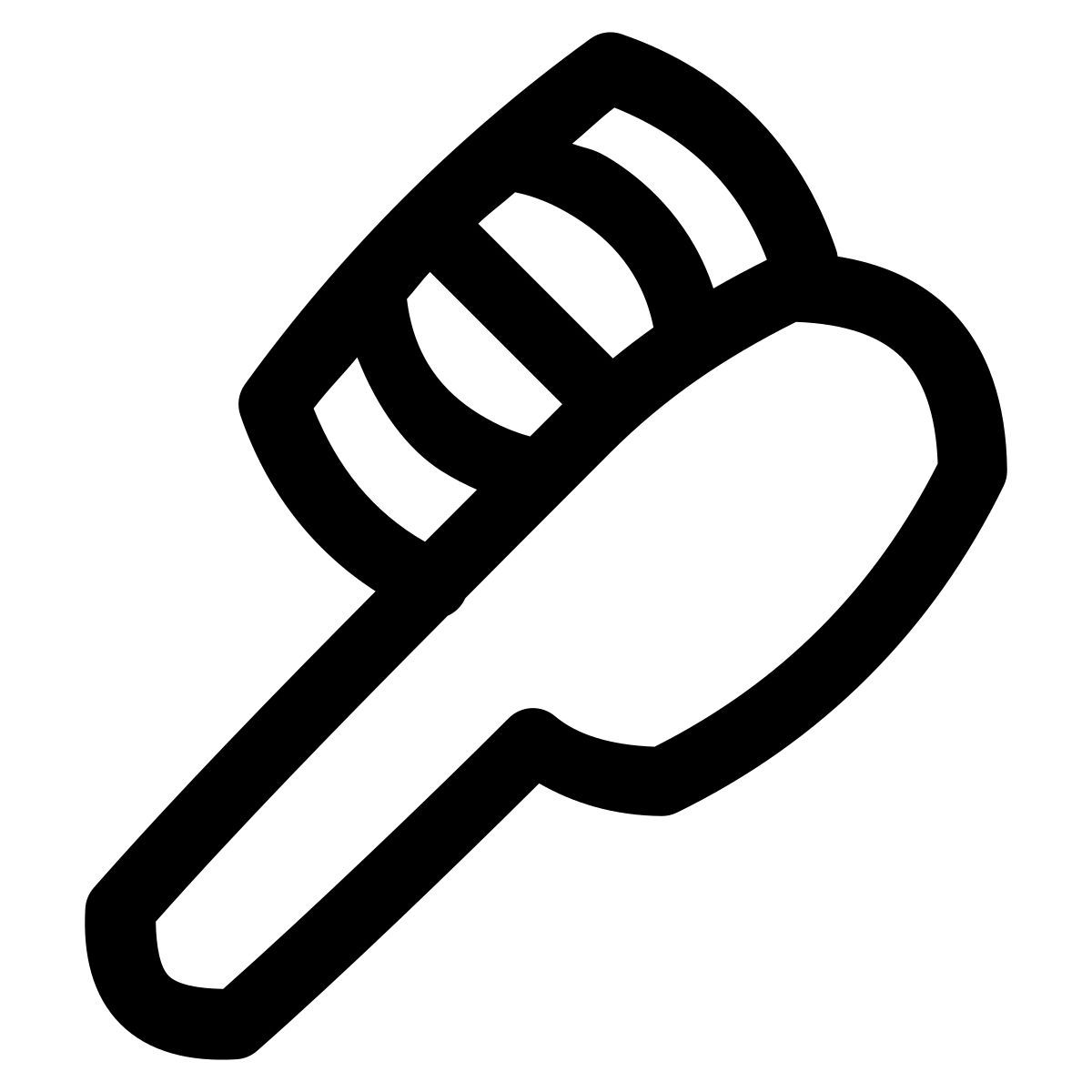 puffy outline style escova de sapato 2 icon
