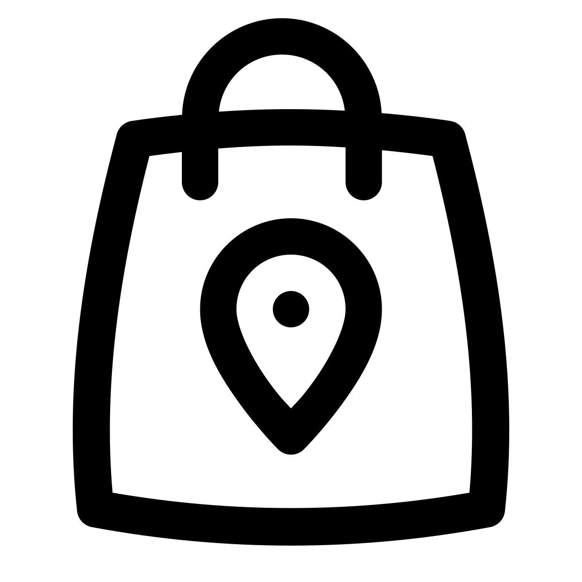 puffy outline style negozio locale icon